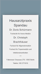 Mobile Screenshot of hausarzt-spandau.de